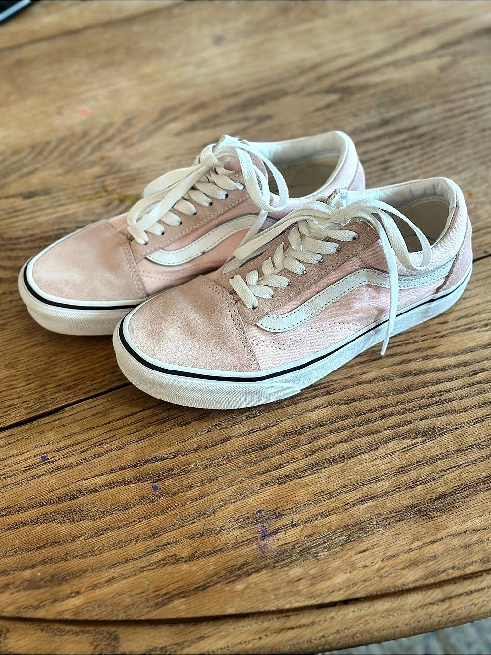 Vans Old Skool Sneakers Pink & White US 7